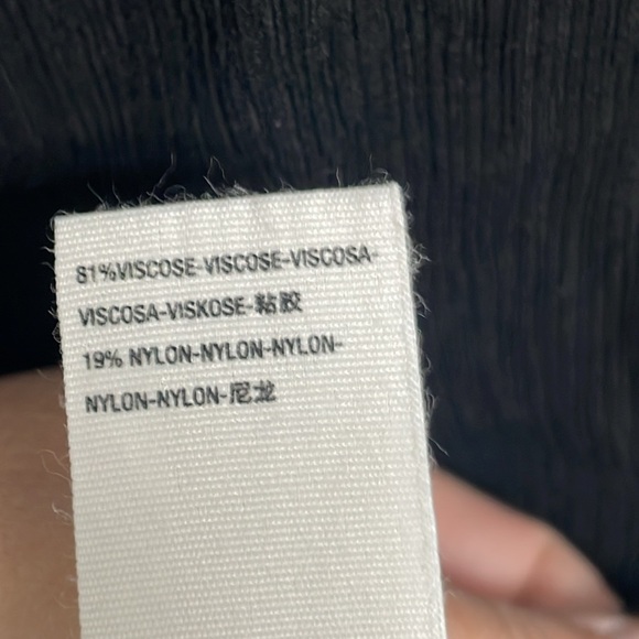 Free People Black Check On It Wrap Top size small - Picture 10 of 11